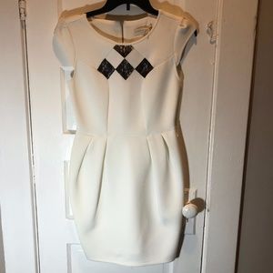 Dorothy Perkins Petite White Cap Sleeve Dress